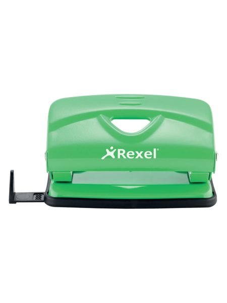 Rexel V210 2 Hole Metal 10 Sheet Punch - Green