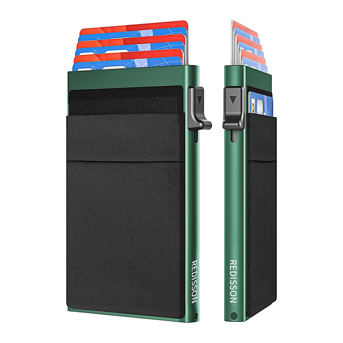 Redisson Ultra Slim RFID Pop Up Card Holder Anti-theft Wallet RFID