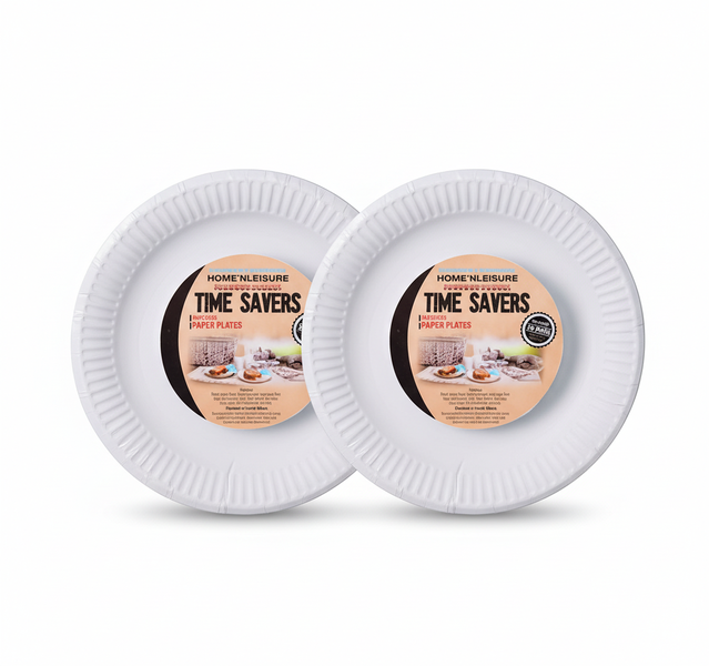 Home 'N Leisure Disposable Paper Picnic Plates 18cm, 20 Piece - 2 Pack