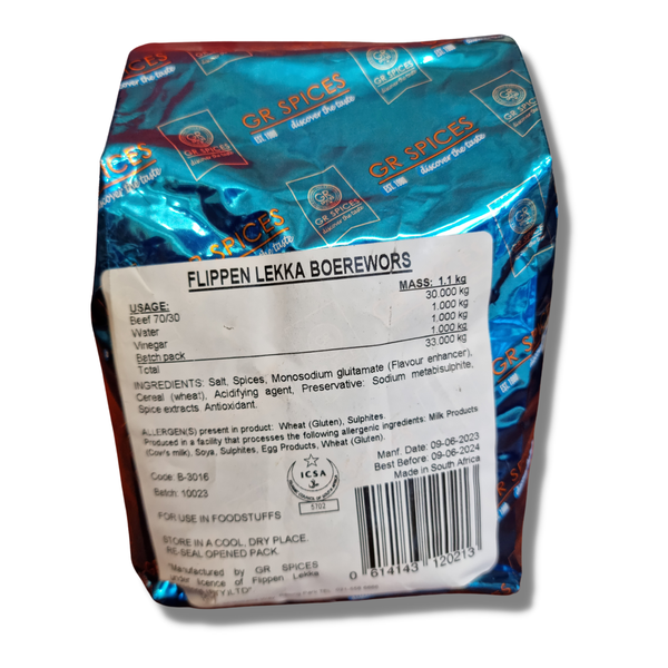 Flippen Lekka Boerewors 1.1Kg