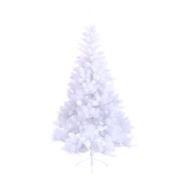 210 cm Snow White Pine Needle Christmas Tree plus free 5m fai