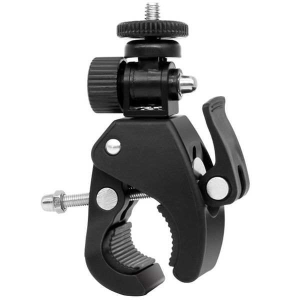 360 Bike &amp; Motorcycle Handlebar Clamp Mount with 1/4" Screw