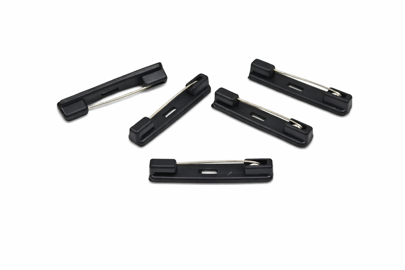 Badge Pin 36 x 7mm Black Plastic