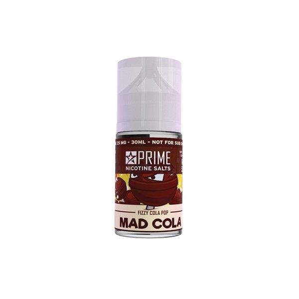 30ml Prime Nicotine Salts Vape Juice 25MG - Mad Cola