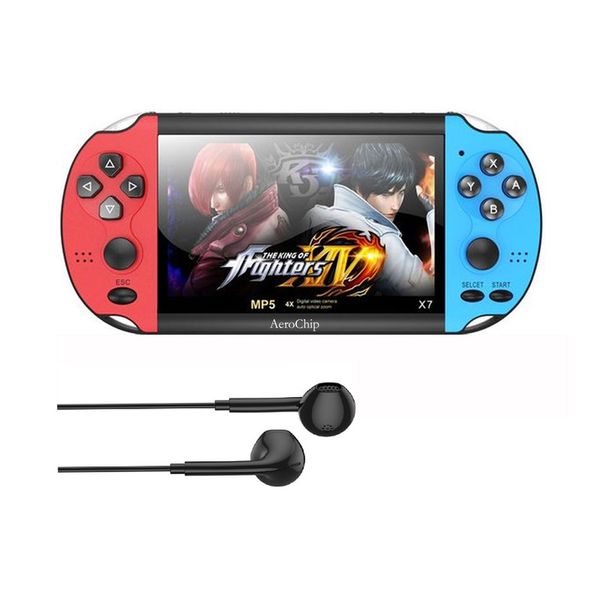 X7 Game Console 4.3-inch Handheld Game Console-8GB Built-in 7000 Games