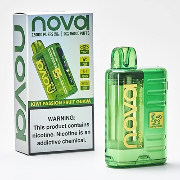 Nova Bar Kiwi Passion Fruit Guava 25 000 Puffs