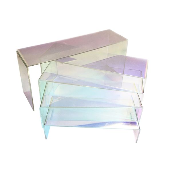 Daecor Acrylic Risers for Display Stands Acrylic Display Rack for Show 5pc