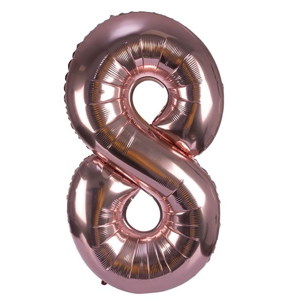 Bulk Pack x 1 Balloon Helium Foil Rose Gold 8 106cm