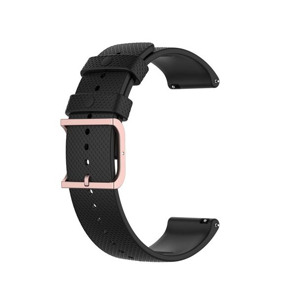BasicX 20mm Dot Texture Watch Strap for Galaxy &amp; Garmin - Black