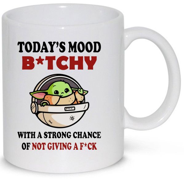 Today's Mood Bitchy Baby Meme Funny Gift Coffee Mug (11Oz Normal Size)