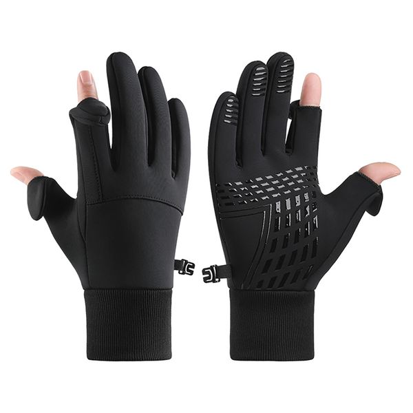 Cycling Gloves Anti Slip Touchscreen Convertible Warm Liners