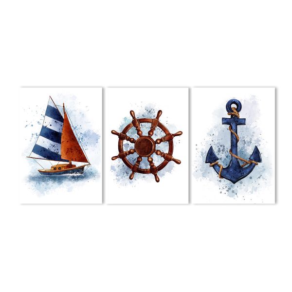 Canvas Nursery Wall Art: Nautical