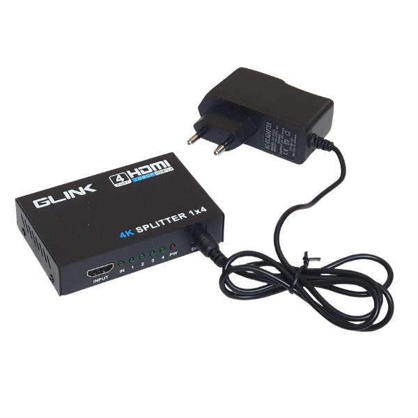 GLink HDMI Splitter - 1x4 - GLSP-013 Full HD Media Streaming Device