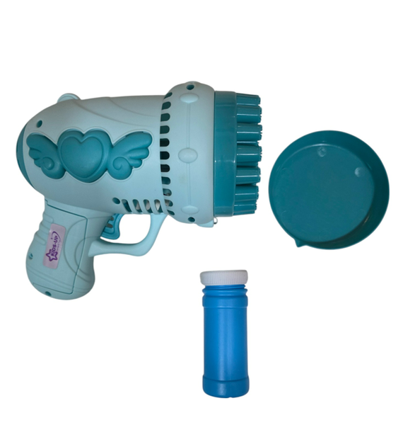 Kids-Up 28 Holes Electric Blowing Bubble Machine Angel Wing + Bottle