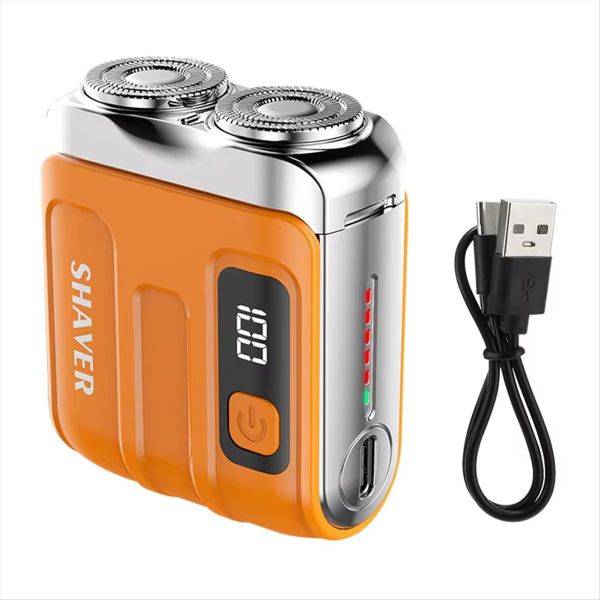 Electric Smart Shaver Home Portable Shaver Digital Display Mini Rechargeabl
