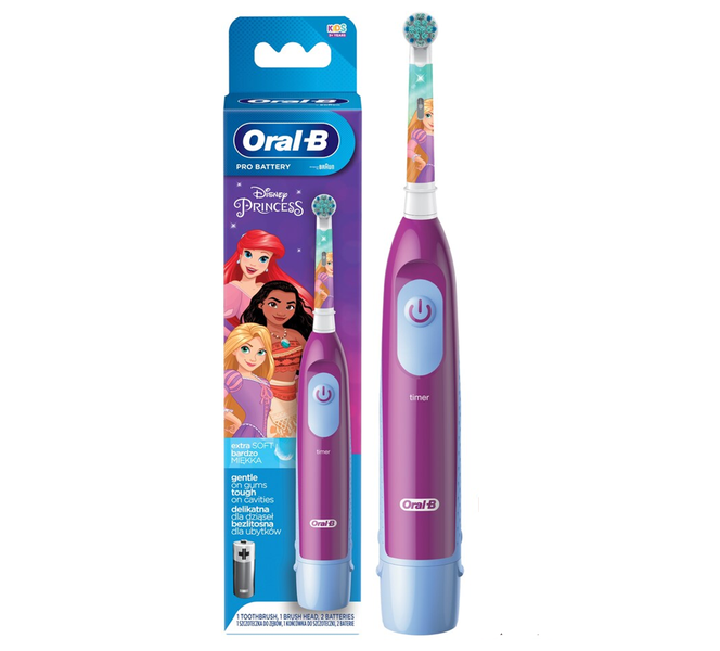 Oral-B Kids Electric Toothbrush Disney Princess 3+ (Battery-Powered)