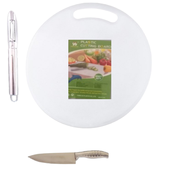 Cutting Board and Accessories - 3-Piece