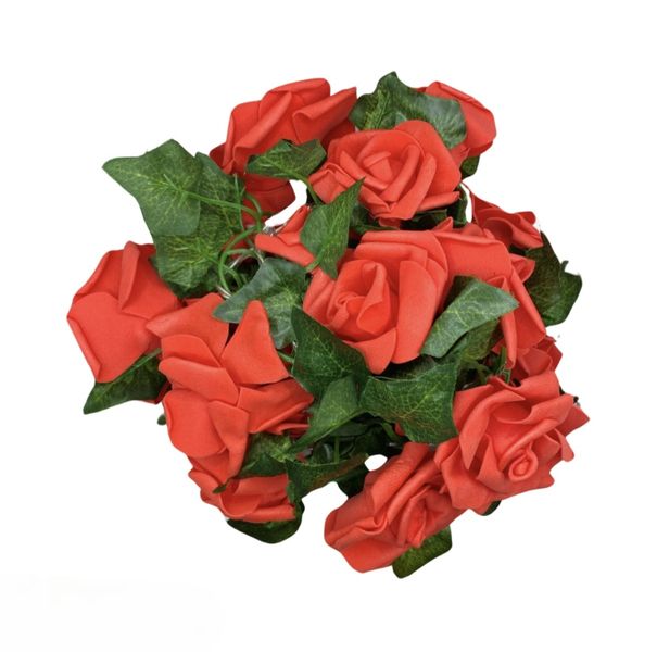 String Of Roses with Leaves with LED Light-2m