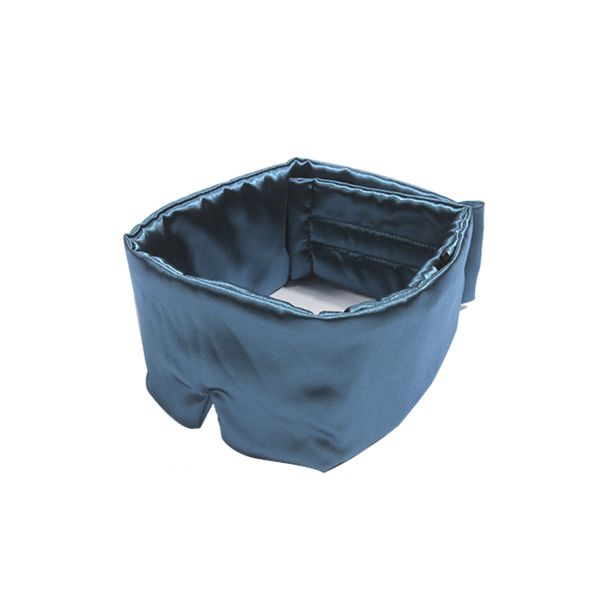 3D Natural Silk Cover Eyeshade Travel Sleeping Eye Mask-Black