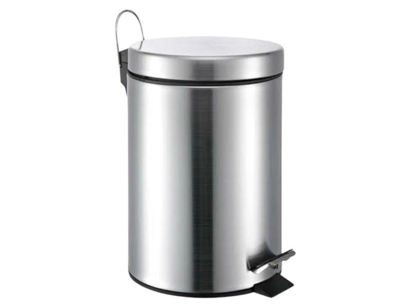 George &amp; Mason Flynn Dustbin 5l - Silver