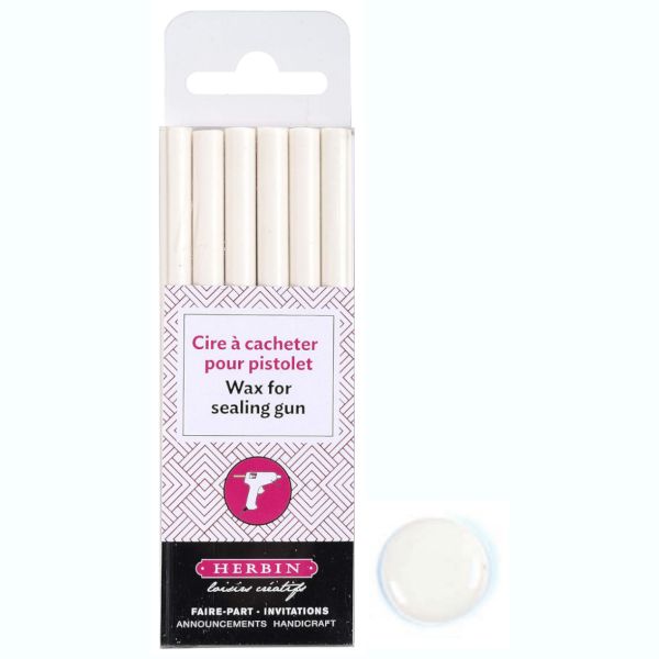 Jacques Herbin Glue Gun Sealing Wax, 6 Pack
