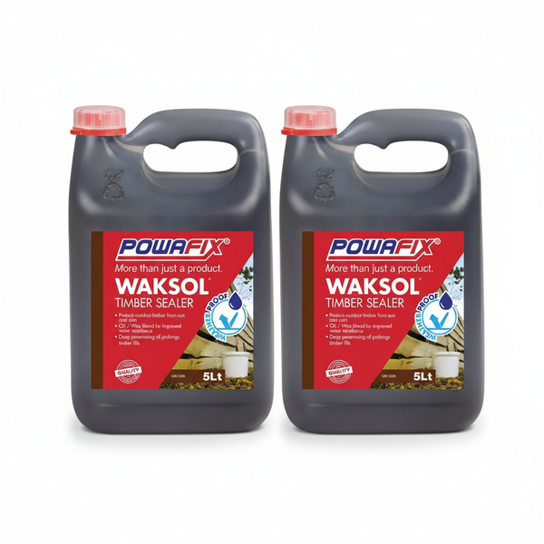 Powafix 5Liter Wood Varnish - Durable Timber Sealer for Indoor &amp; - 2 Pack