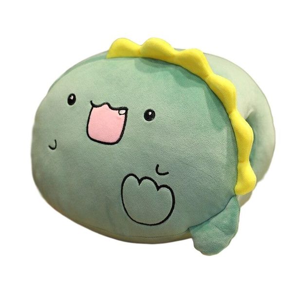Totland Plush Soft Hand Warmer Pillow Cushion - Olive Green Cartoon