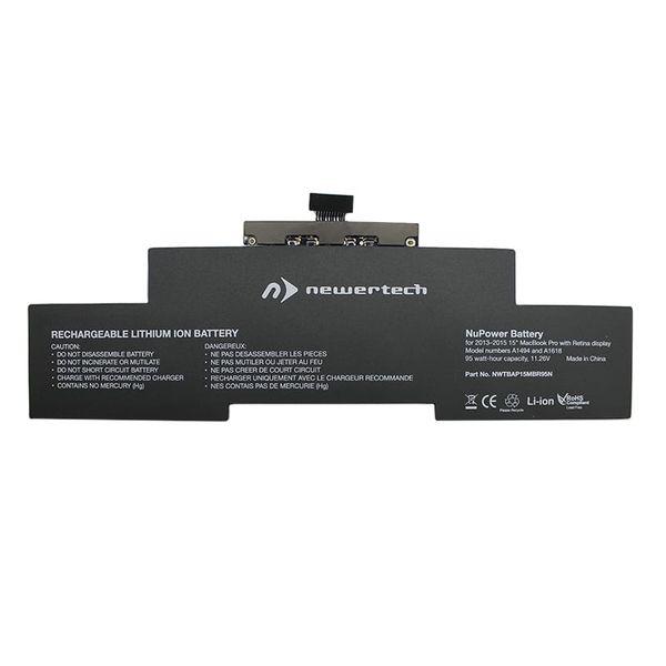 Newertech 95W Replacement Battery for 15" Mackbook Pro with Retina - Black