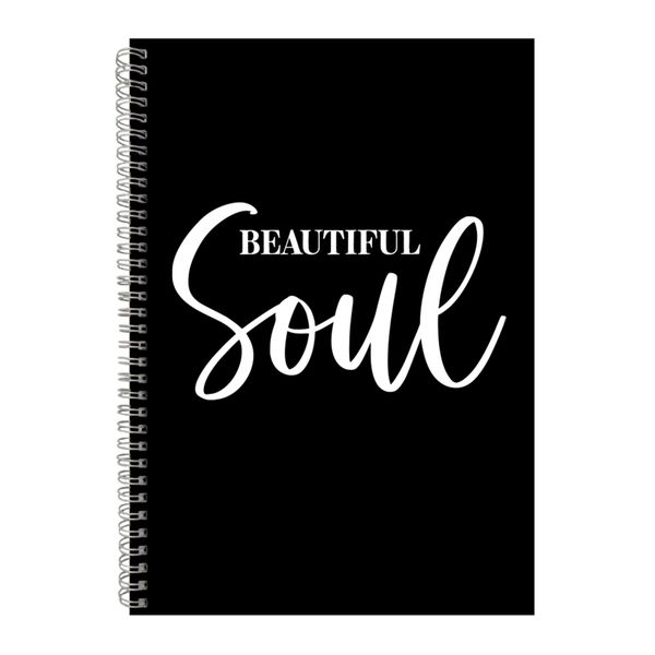 Soul A4 Notebook Spiral Lined Motivational Sayings Graphic Notepad Gift 185