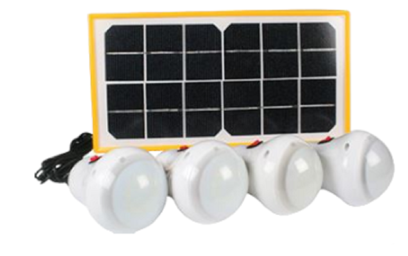 Portable Solar 4 Light Kit