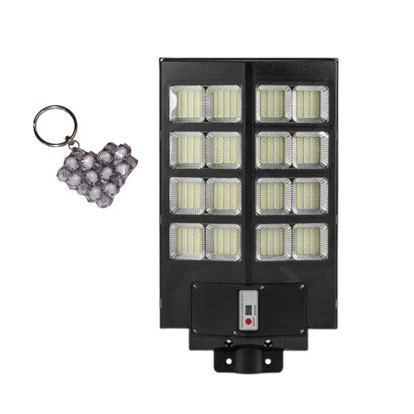 800W Wireless Solar LED Street Light with Sensor and Remote &amp; Keyholder