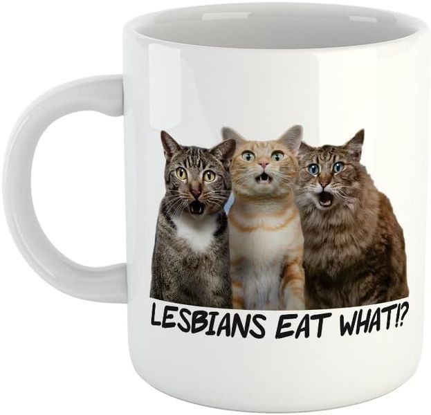 Lesbians eat what!-Father's day-Mother's day-Christmas-LGBTQ Valentines Mug