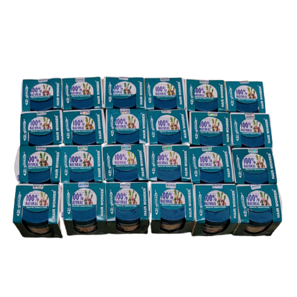 Hair Wonder 100% Natural Hair Food Cream 24 Pieces Set
