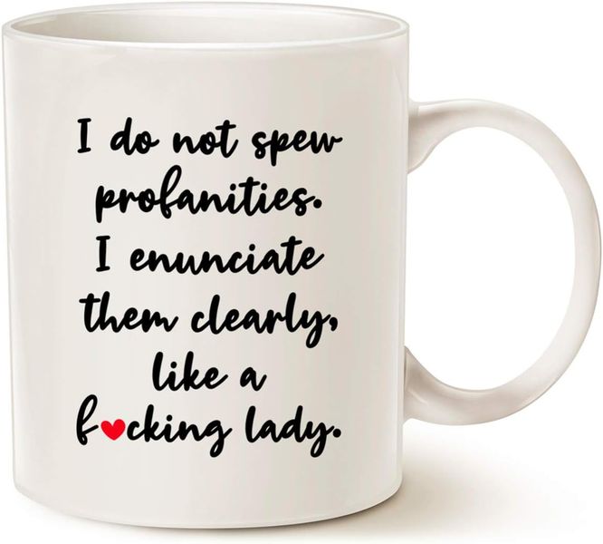 Don't spew profanities-Father's day-Valentines-Mother's day-Christmas Mug