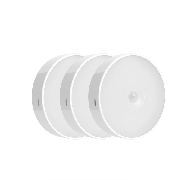 Rechargeable Motion Sensor LED Night Light - 3Pcs