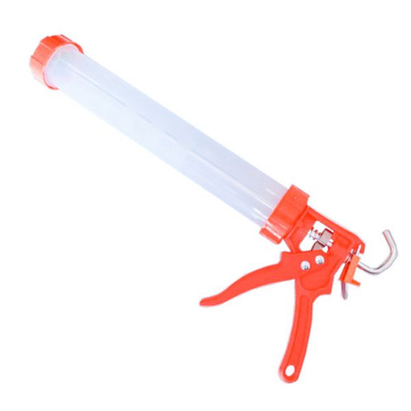 Tool DIY Manual Silicone Sausage Tube Caulking Stainless Steel Gun (48 cm)