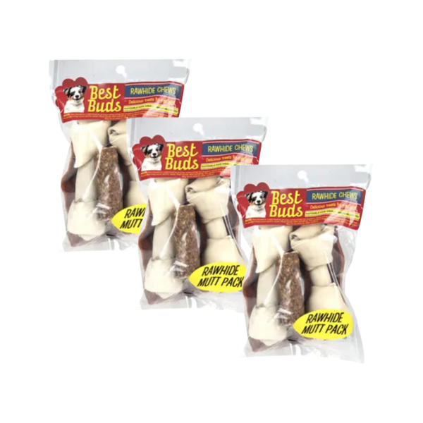 Mini Raw Hide Chews Packed of 5 x 3 Packs