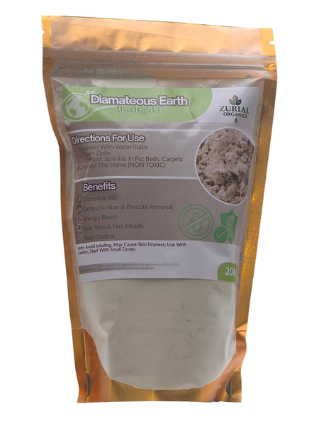 Z urial Organics Diamateous Earth Food Grade DE - 200g