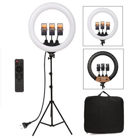 Eloies 22 Inch Professional LED Ring Light 9 Ft Metal Stand at Rs