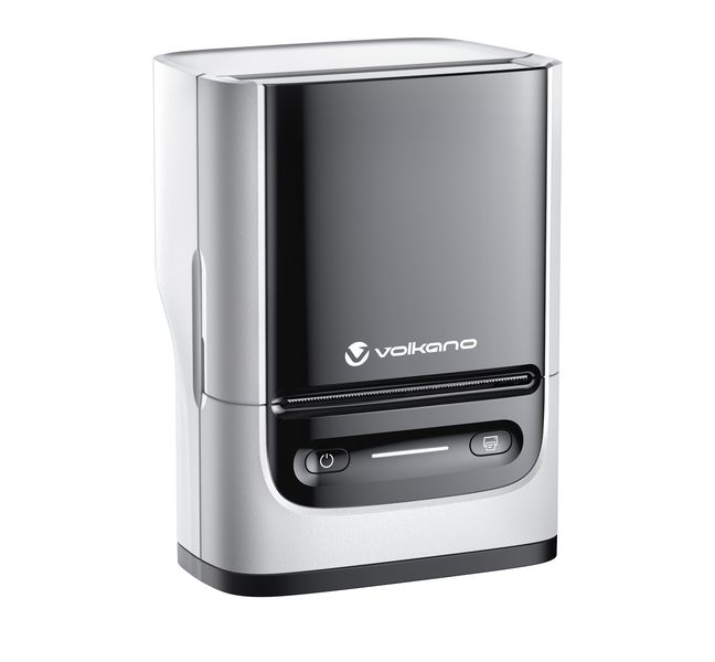 Volkano LabelPro Duo Series Thermal Dual-Size Label Printer - Black &amp; White