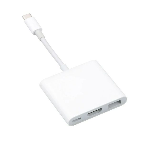 3-in-1 USB-C Hub Compatible with MacBook PC with HDMI USB 3.0