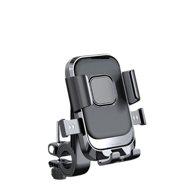BotereuTech Bicycle Phone Mount Auto Lock Handlebar Plastic Black