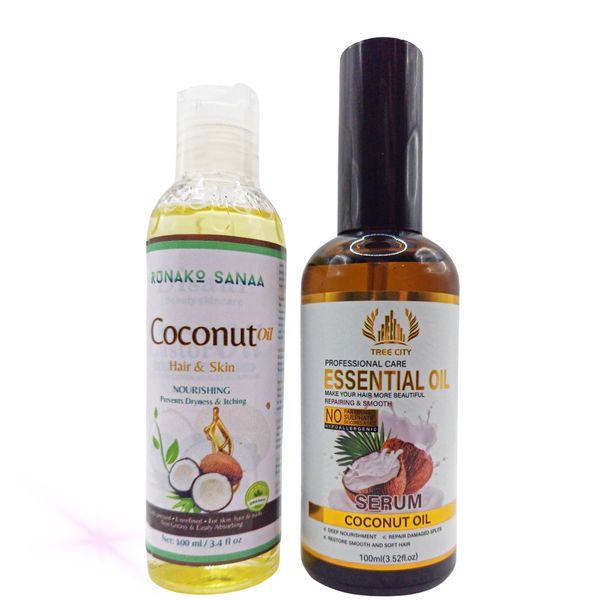 Tree City Serum Coconut Oil and Runako Sanaa Coconut Oil