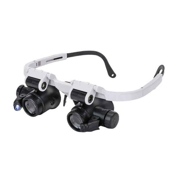Head-Mounted Glasses with High Magnification LED Magnifying Glass
