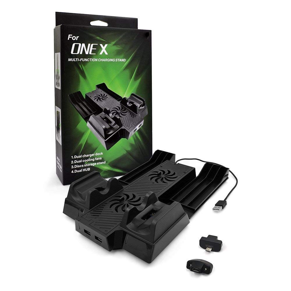 RKG Xbox One X Stand with Controller Charging Station,XboxOne X Cooling Fan Shop Today. Get it