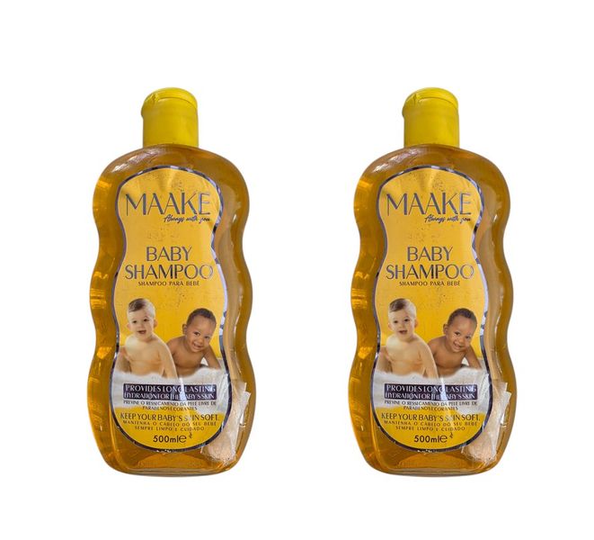MAAKE Gentle Baby Shampoo 500ml Bottle Pack of 2