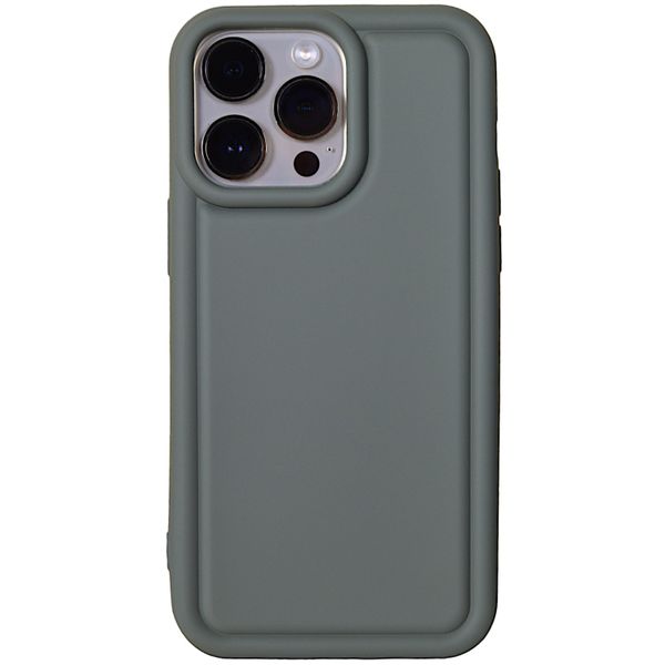 Boothbay Grey Phone Case with Carved Edge for iPhone 14 Pro