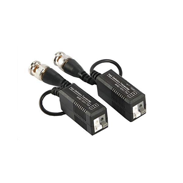 2 Pcs High Definition Passive Video Balun Cable Cord Transmitter