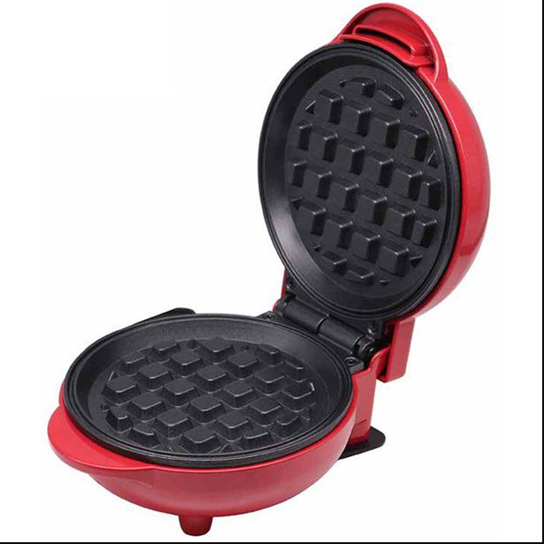 350W Mini Waffle Maker - Red