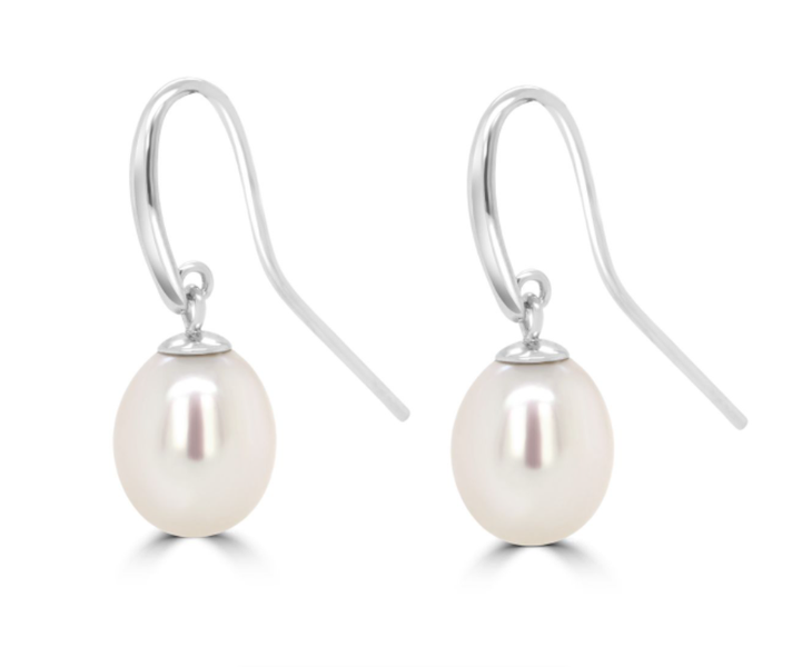 Natural Freshwater Pearl Drop Earrings - Jack Friedman Jewellers